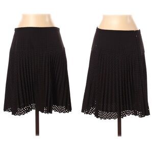 J. CREW Perforated Lasercut Pleated Circle Skirt 2